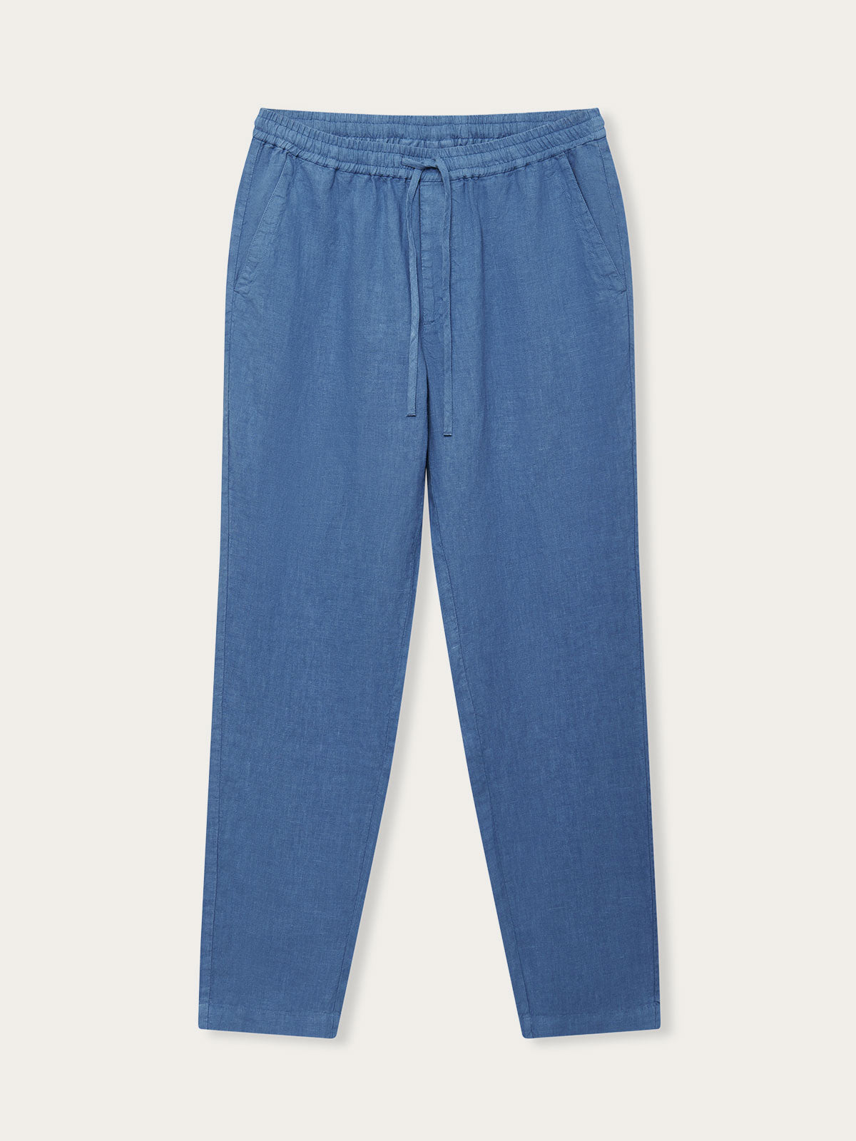 Men's Deep Blue Eleuthera Linen Trousers
