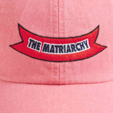Cotton Peak Cap - 'The Matriarchy' Coral Pink
