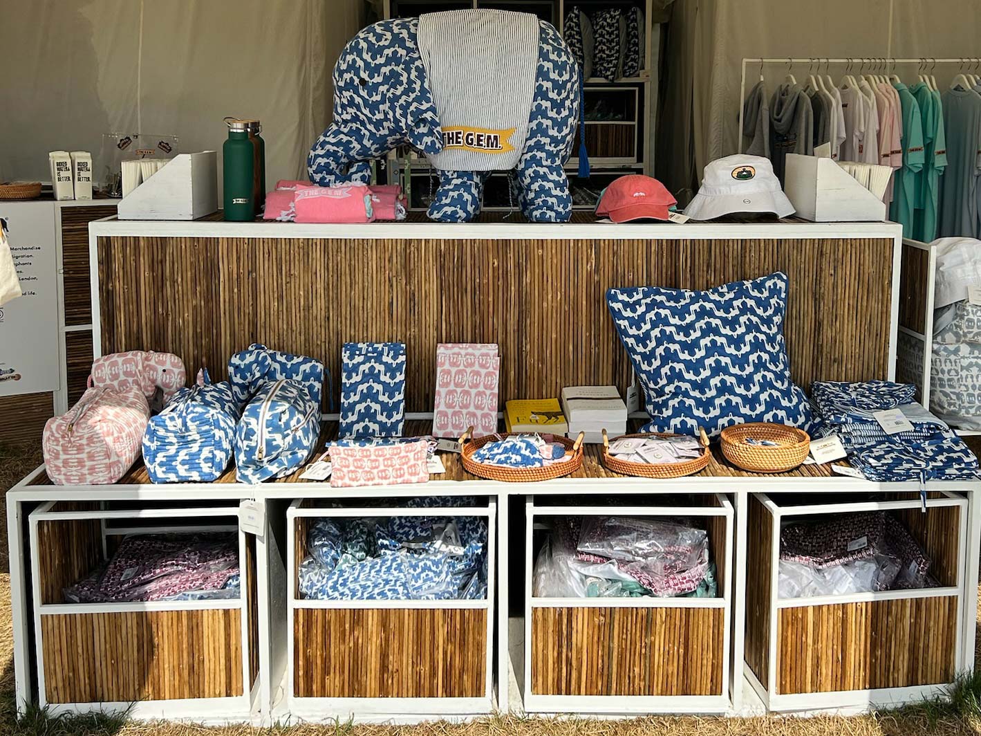 LOVE BRAND & Co. The Great Elephant Migration Merchandise tent