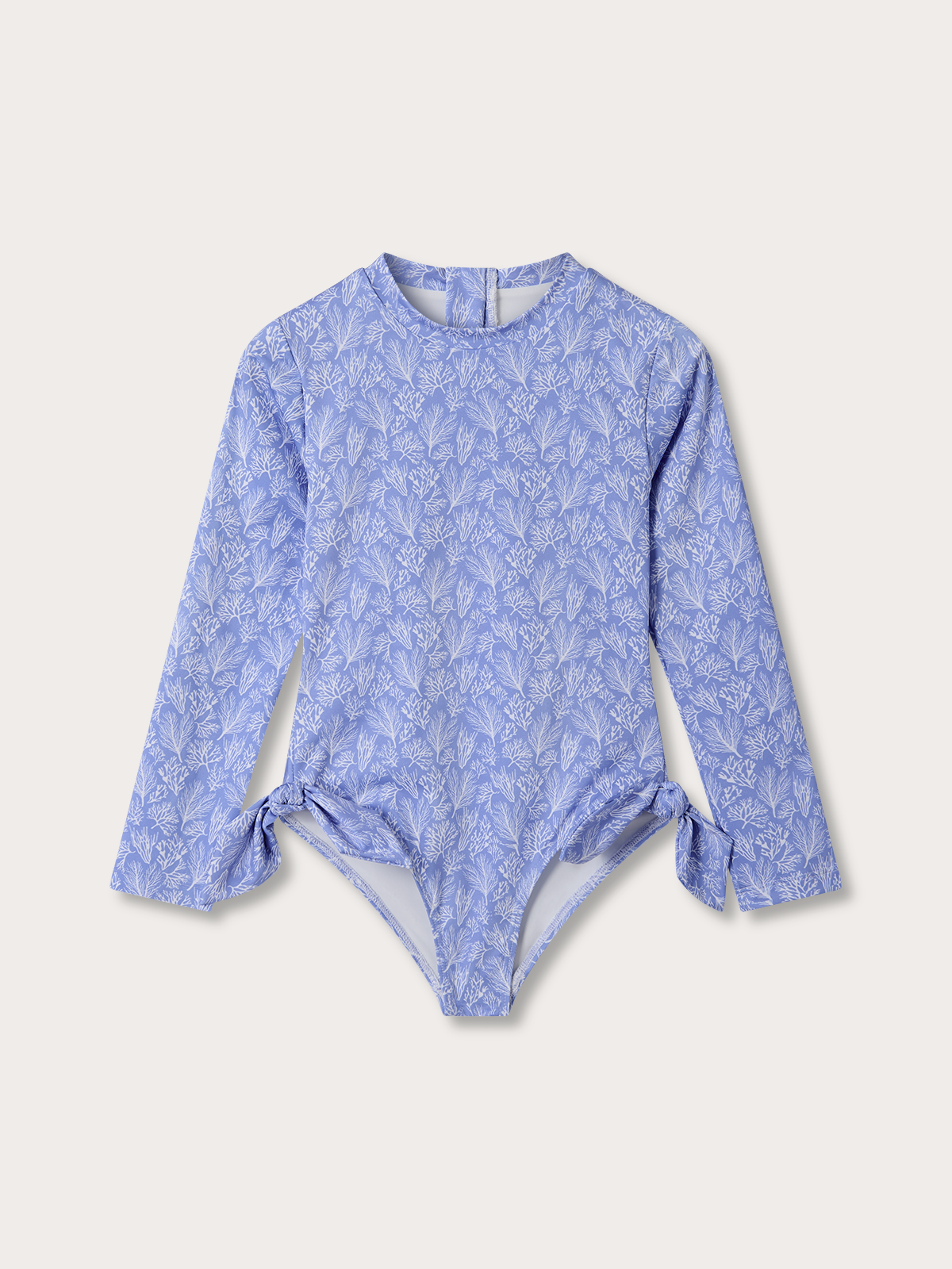 Girls blue coral swimsuit