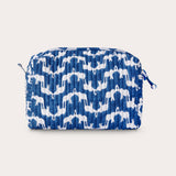 Quilted Wash Bag -  Elephant Palace Blue