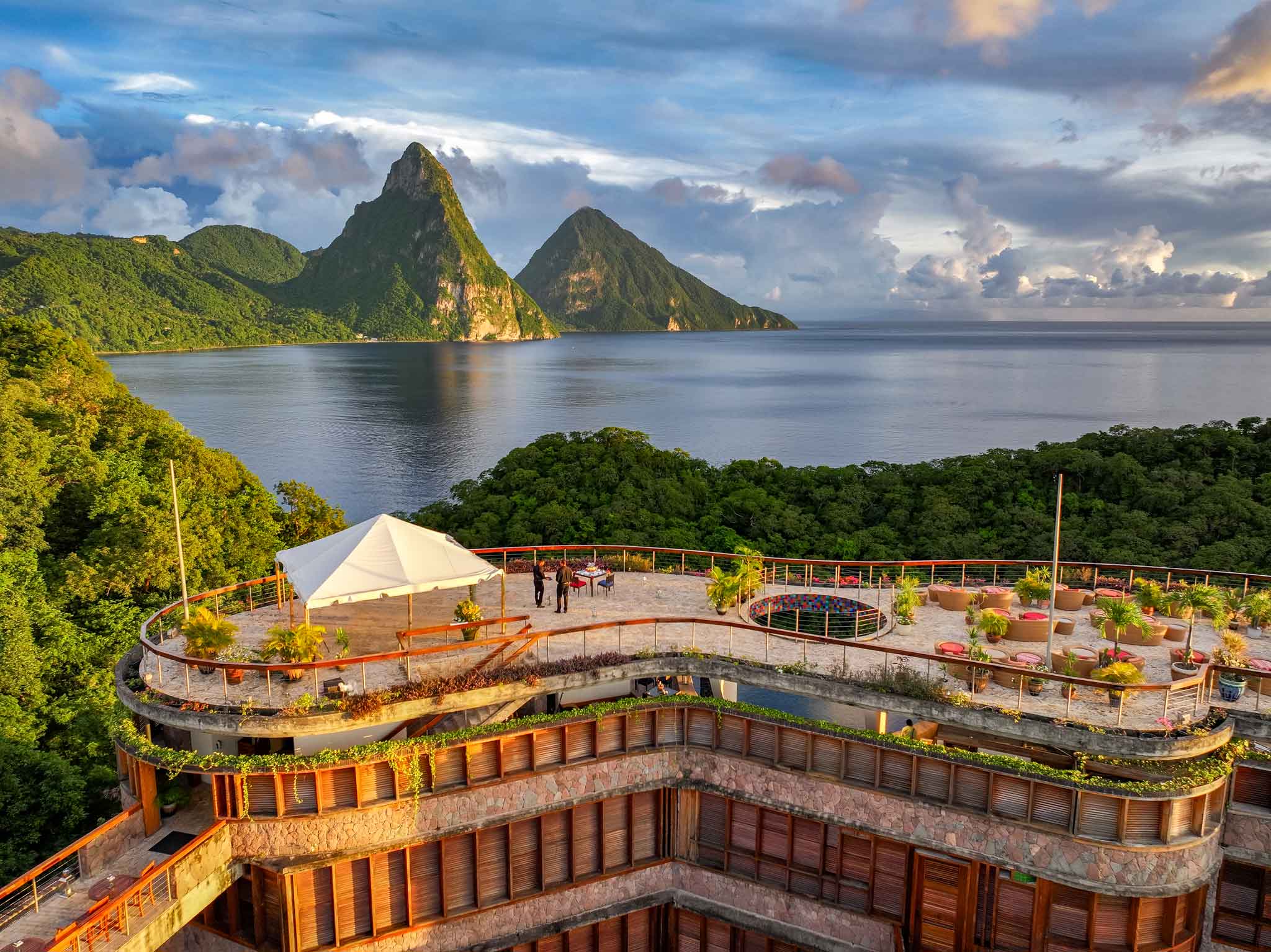 Jade Mountain terrace