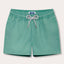 Boys Riviera Green Staniel Swim Shorts made from recycled materials with quick-dry fabric.