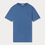 Men's Deep Blue Lockhart 100% Cotton T-Shirt Front View