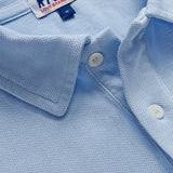 Men's Sky Blue Pensacola With Tab Polo Shirt