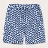 Short en lin bleu Joulter Elephant Palace pour homme