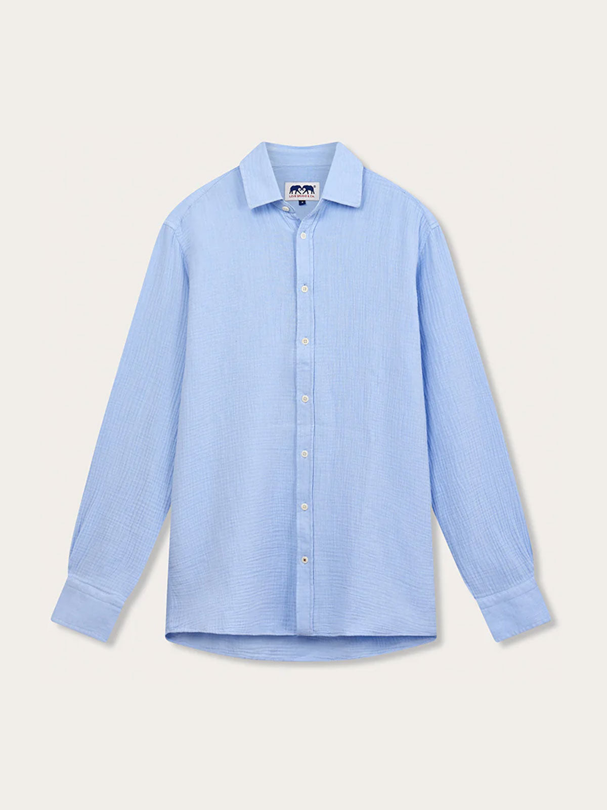 Men's Sky Blue Galliot Cotton Shirt – LOVE BRAND & Co.