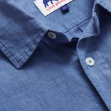 Men's Deep Blue Hoffman Linen Shirt