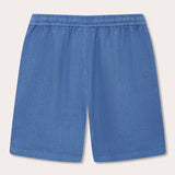 Men's Deep Blue Joulter Linen Shorts