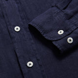 Men's Navy Blue Abaco Linen Shirt