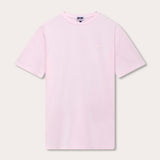 Men's Pastel Pink Lockhart T-Shirt on a white background, featuring a simple and elegant soft pink design perfect for a relaxed day out.