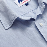 Men's Sky Blue Manjack Linen Shirt