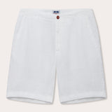 Men's White Burrow Linen Short