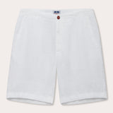 Men's White Burrow Linen Shorts