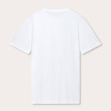 Men's White Lockhart T-Shirt showing back view on a plain background.