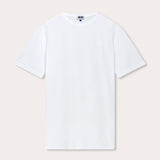 Men's White Lockhart T-Shirt, smooth and soft, plain white essential for everyday wardrobe.