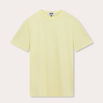 Men’s Limoncello Lockhart T-Shirt in organic cotton, displayed in light yellow color, short-sleeved, round neck.