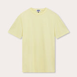 Men’s Limoncello Lockhart T-Shirt in organic cotton, displayed in light yellow color, short-sleeved, round neck.