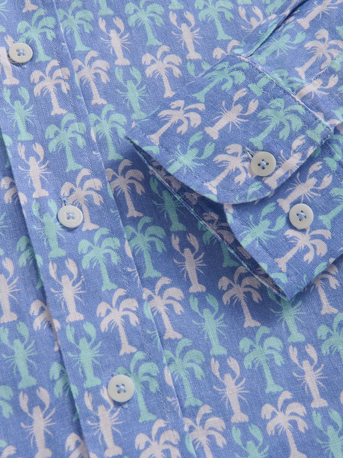 Chemise en lin Abaco pour homme, « Party Like a Lobstar »