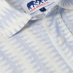 Dishy Fishy Abaco mens linen shirt details