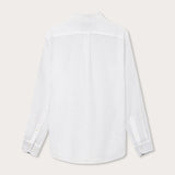 Men's White Go With The Flow Maycock Linen Shirt