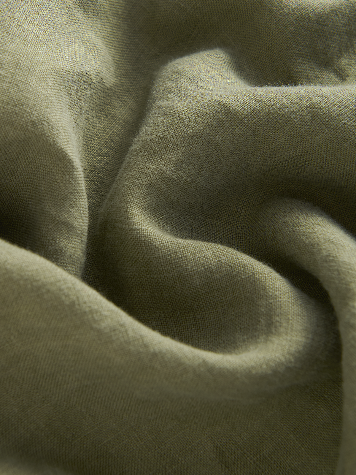 Men's Olive Green Burrow Linen Shorts