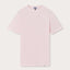 Front view of Men's Pastel Pink Lockhart With Tab T-Shirt. Light pink t-shirt in a relaxed fit crafted from 100% cotton.