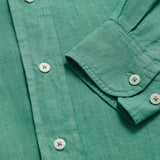 Men's Riviera Green Abaco Linen Shirt