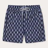 Men's Rhino Rhythm Staniel Swim Shorts by Love Brand & Co. Mens patterned swim shorts showcasing hidden rhino design.