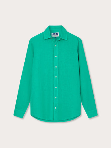 Love Brand & Co. Men's Sicilian Green Abaco Linen Shirt