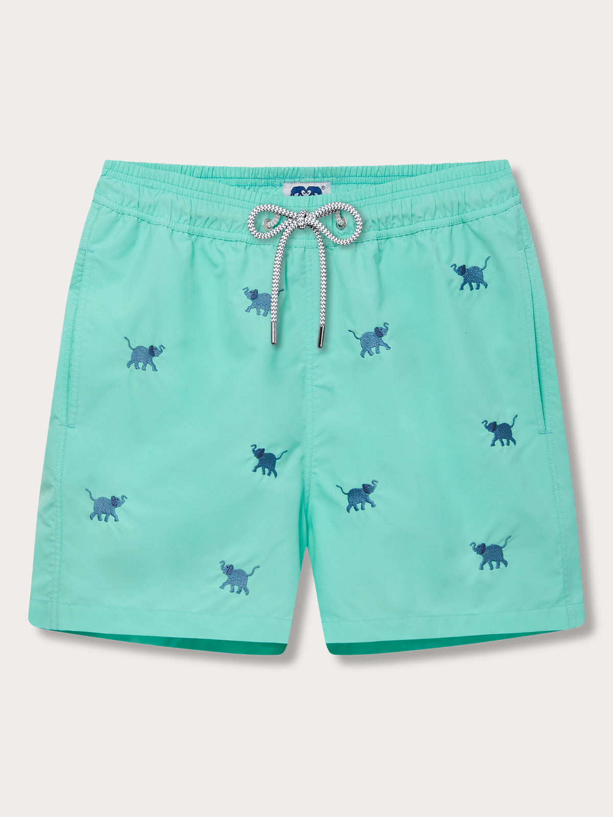 Men's Elephants Galore Embroidered Staniel Swim Shorts