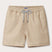 Men's Coconut Staniel Swim Shorts in beige colour by love brand & co. Brown swim shorts with pockets and drawstring waist.