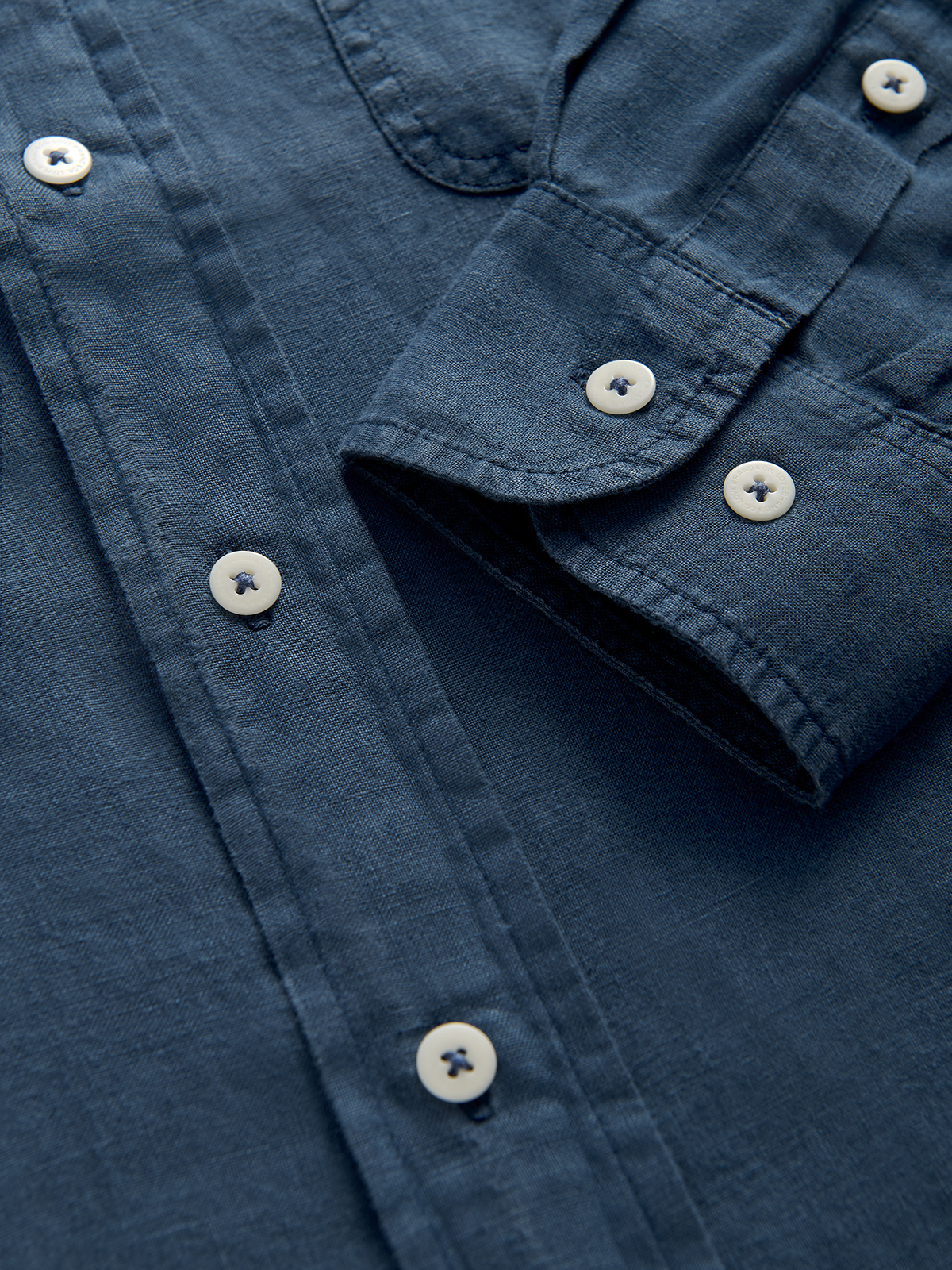 cuff view of blue hemp shit