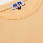 Close-up view of Men's Orange Sorbet Lockhart With Tab T-Shirt. Classic orange t-shirt in a relaxed fit made from 100% cotton.