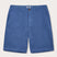 Men's Deep Blue Harvey Cotton Shorts with corozo nut button detail.