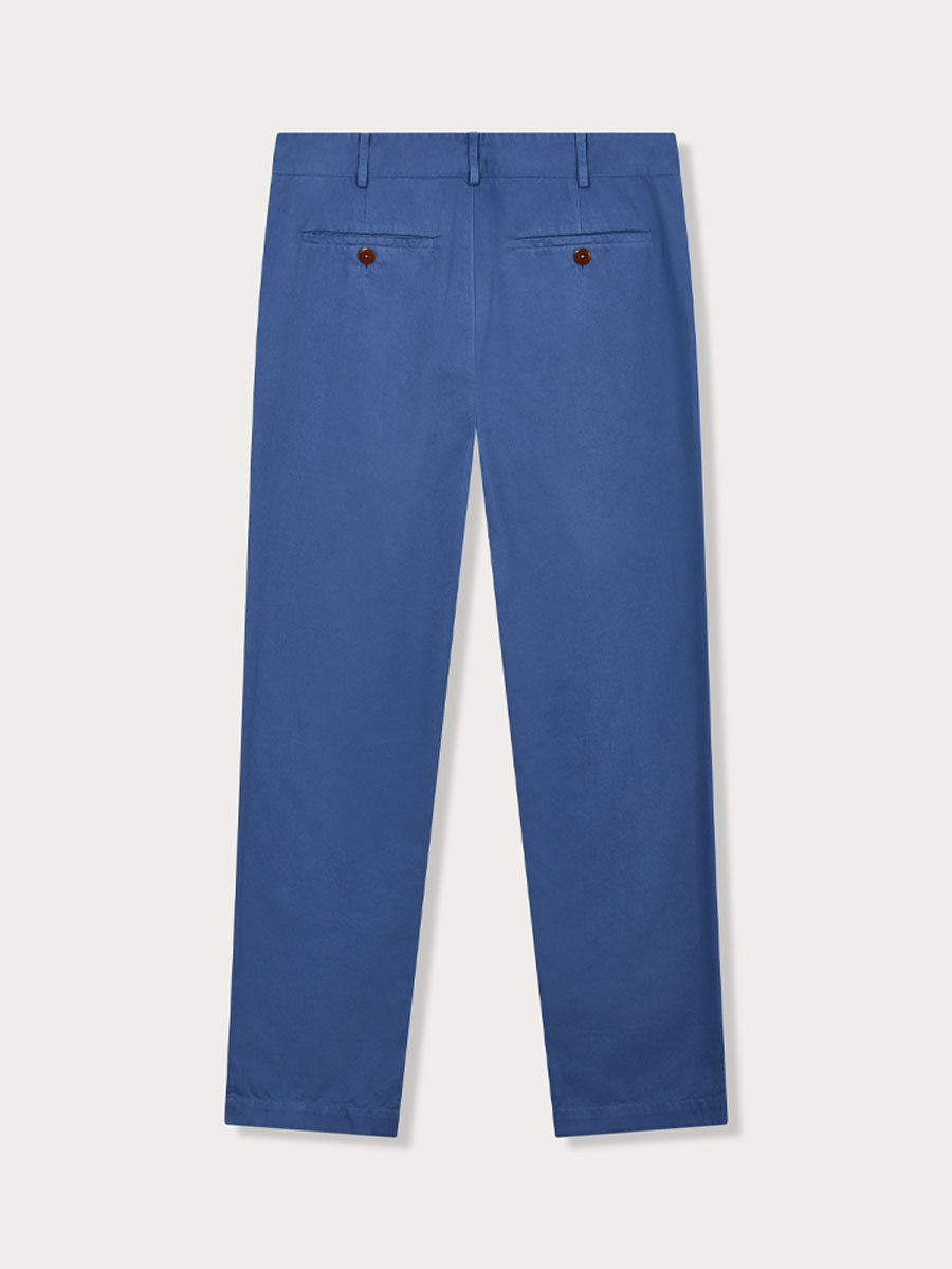 Men's Deep Blue Lyford Cotton Trousers