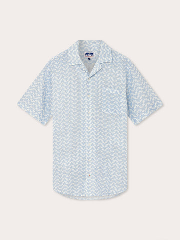 Love Brand & Co. Men's Elephant Palace Sky Arawak Linen Shirt