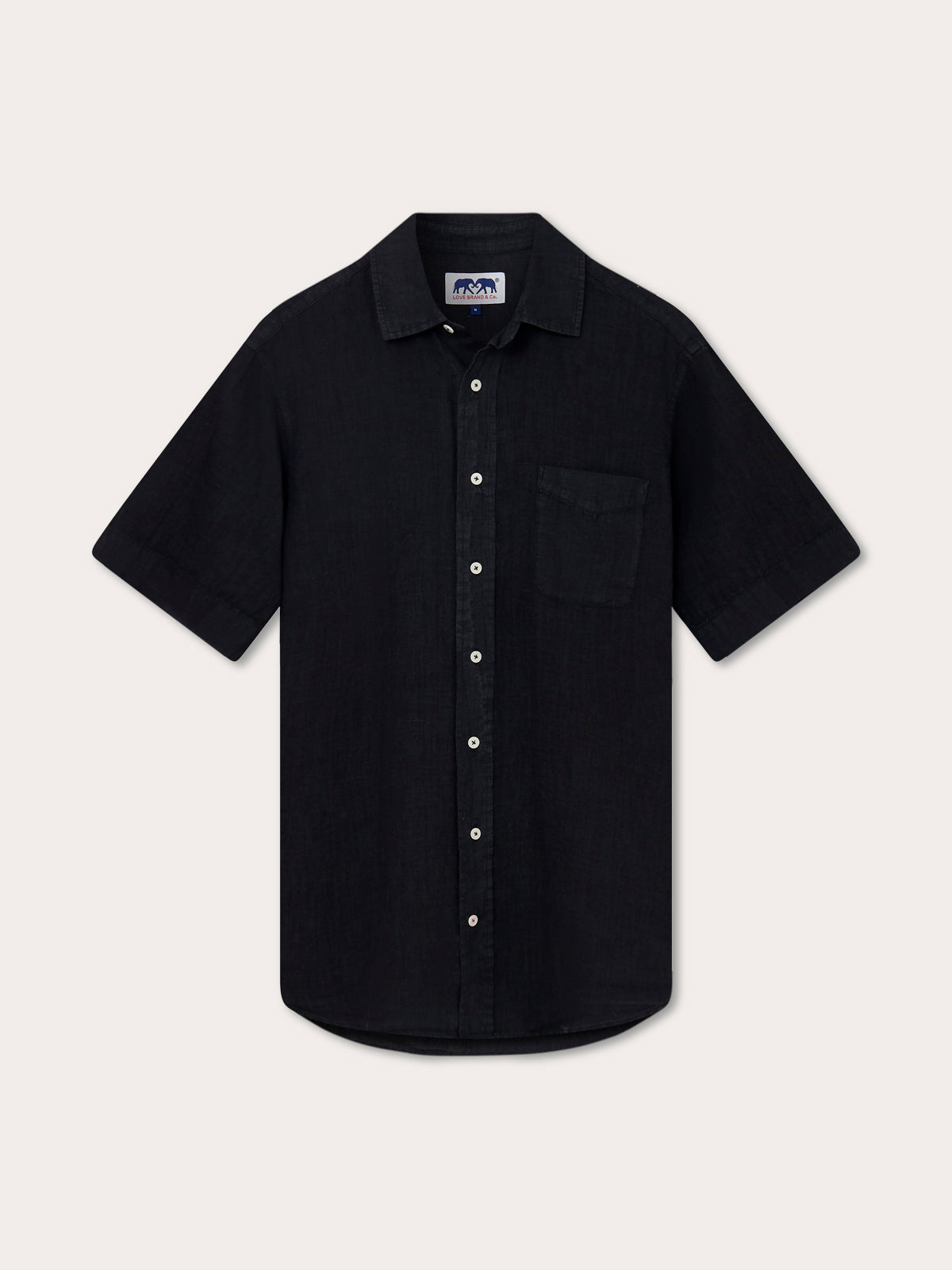Men's Volcanic Black Manjack Linen Shirt