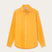 Men's Golden Hour Abaco Linen Shirt in vibrant golden yellow, long sleeves, button-down front. Old money shirts crafted from breathable linen fabric.