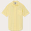 Men's Limoncello Manjack Linen Shirt - Lightweight yellow men's linen shirt with short sleeves and a front pocket. Old money shirt designed for comfort and style.