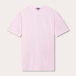 Men's Pastel Pink Lockhart T-Shirt on a white background, featuring a simple and elegant soft pink design perfect for a relaxed day out.