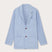 Men's Sky Blue Nassau Linen Jacket with Signature Corozo Nut Buttons and Three Pockets Front View