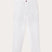 front view of love brand Men's White Randall Linen Trousers. mens linen trousers feature 2 front pockets, perfect for old money styling.