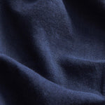 detailed view of navy blue fabric