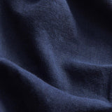 detailed view of navy blue fabric