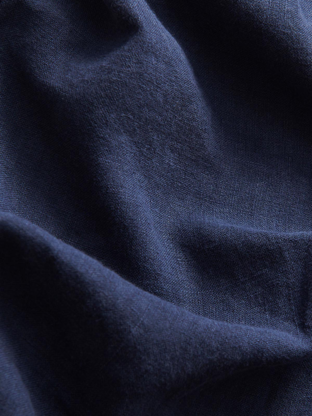 detailed view of navy blue fabric