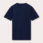 Men's Navy Blue Lockhart T-Shirt, back view.