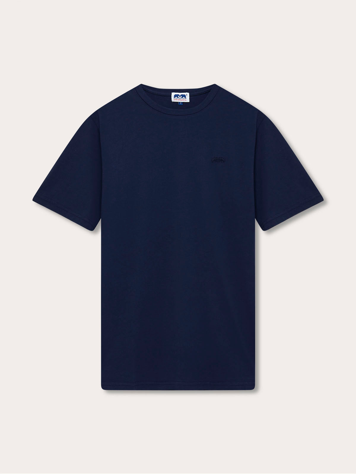 Men's Navy Blue Lockhart T-Shirt on white background.