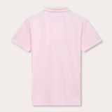 Pastel Pink Pensacola mens Polo Shirt, back view.