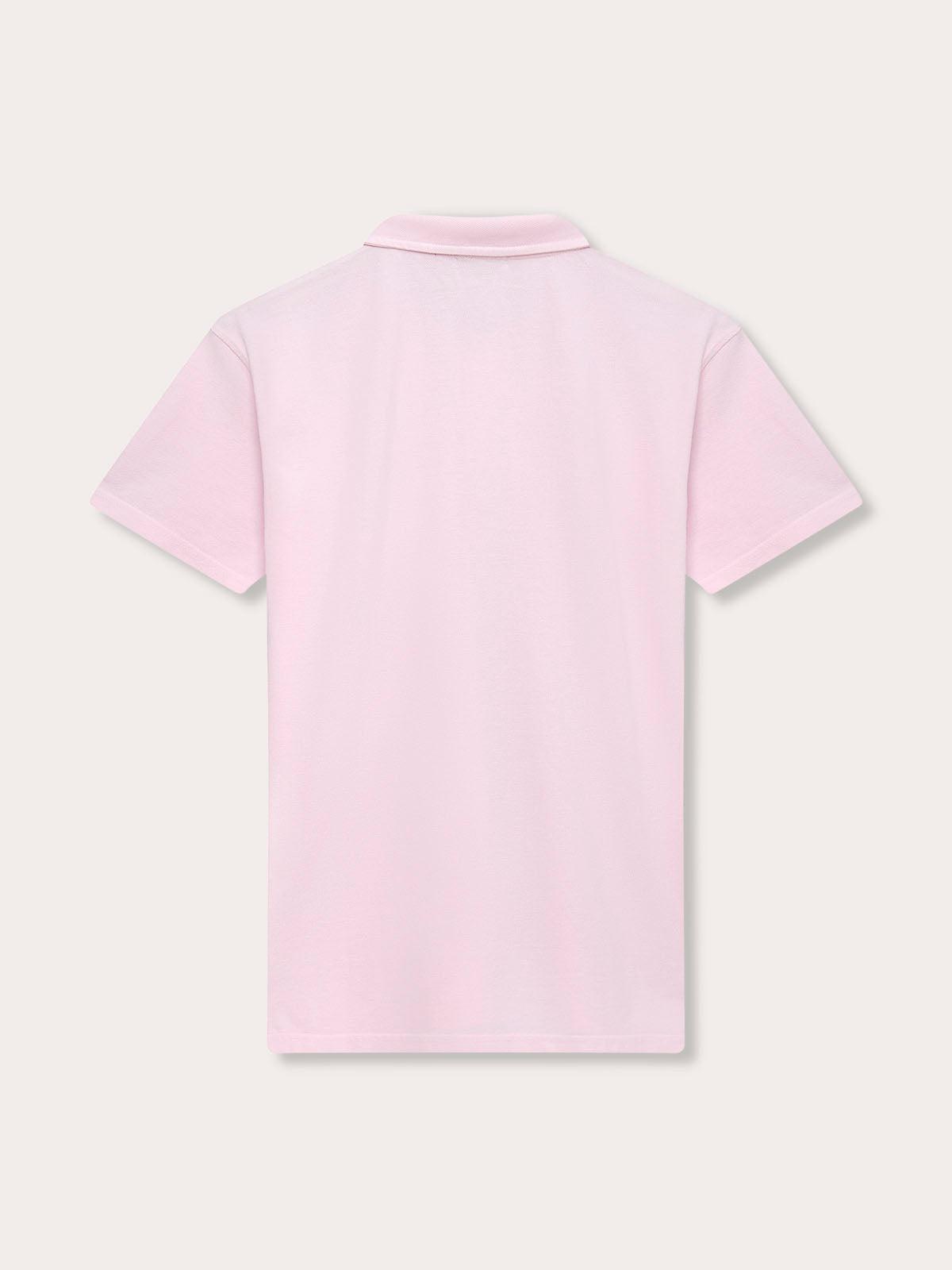 Pastel Pink Pensacola mens Polo Shirt, back view.